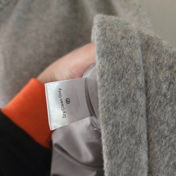 Tuckernuck Grey Wool Blend Full Zip Huntington Poncho Jacket Size OS - Picture 15 of 16